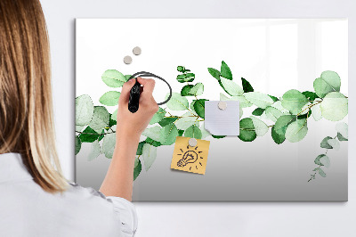 Kresliaca magnetická tabuľa Zelená tabuľa na fotografie a poznámky