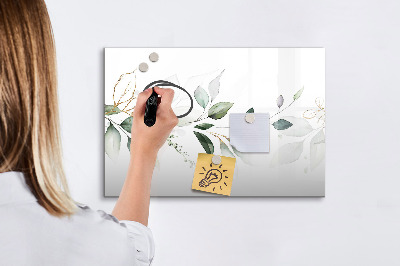 Magnetická popisovateľná tabuľa Štýlová tabuľa na fotografie a poznámky