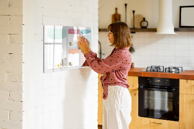 Magnetická popisovateľná tabuľa Plánovanie s radosťou a kreativitou