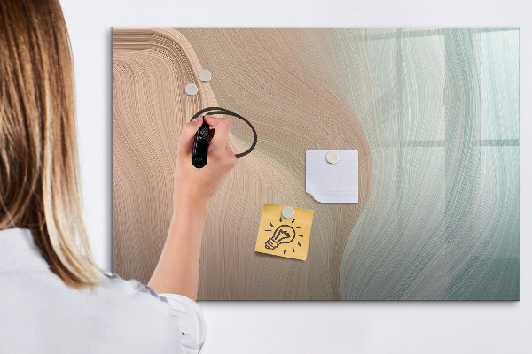 Magnetická popisovateľná tabuľa Moderná tabuľa na poznámky a fotografie