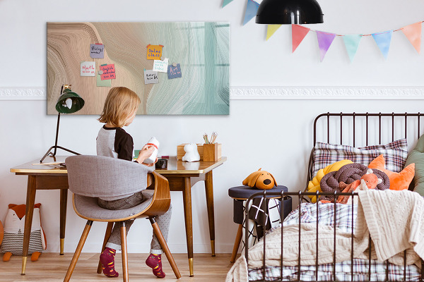 Magnetická popisovateľná tabuľa Moderná tabuľa na poznámky a fotografie