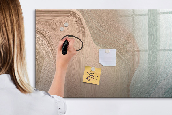 Magnetická popisovateľná tabuľa Moderná tabuľa na poznámky a fotografie