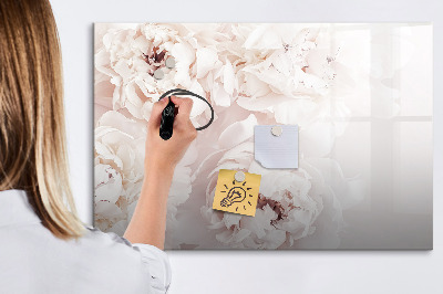Magnetická popisovateľná tabuľa Kvetinový motív s priestorom na fotografie