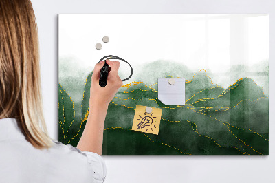 Magnetická popisovateľná tabuľa Zelená tabuľa na fotografie a poznámky