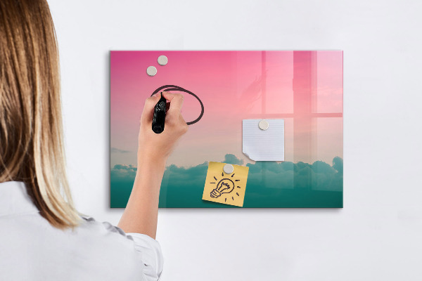 Kresliaca magnetická tabuľa Farebná tabuľa na poznámky a fotografie