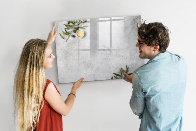 Magnetická popisovateľná tabuľa Štýlová tabuľa na poznámky a fotografie