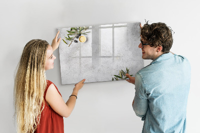 Magnetická popisovateľná tabuľa Štýlová tabuľa na poznámky a fotografie