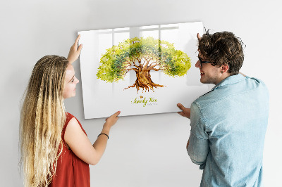 Magnetická popisovateľná tabuľa Rodokmeň s miestom na fotografie