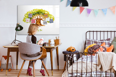 Magnetická popisovateľná tabuľa Rodokmeň s miestom na fotografie