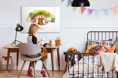 Magnetická popisovateľná tabuľa Rodokmeň s miestom na fotografie