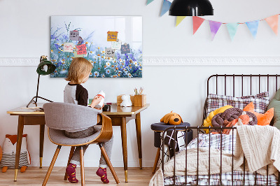 Magnetická popisovateľná tabuľa Kreatívny priestor pre spomienky a fotografie
