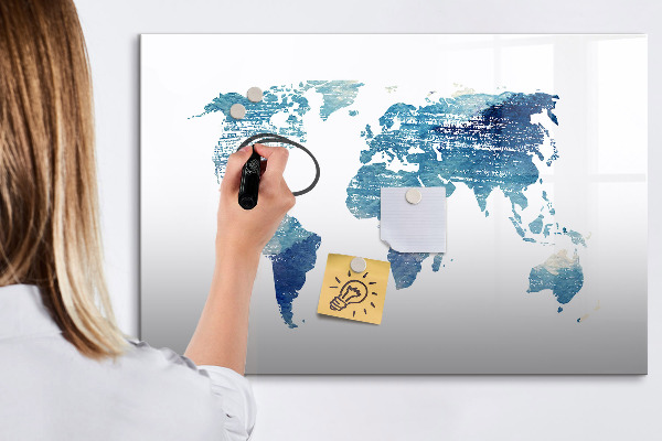Magnetická popisovateľná tabuľa Mapa spomienok s osobnými fotografiami