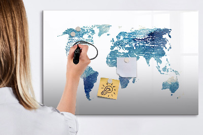 Magnetická popisovateľná tabuľa Mapa spomienok s osobnými fotografiami