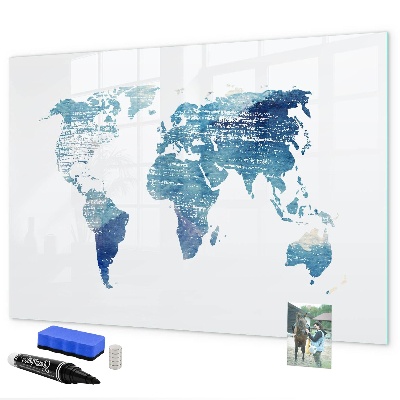 Magnetická popisovateľná tabuľa Mapa spomienok s osobnými fotografiami