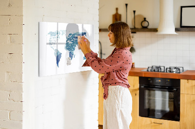 Magnetická popisovateľná tabuľa Mapa spomienok s osobnými fotografiami