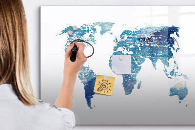 Magnetická popisovateľná tabuľa Mapa spomienok s osobnými fotografiami