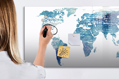 Magnetická popisovateľná tabuľa Mapa spomienok s osobnými fotografiami