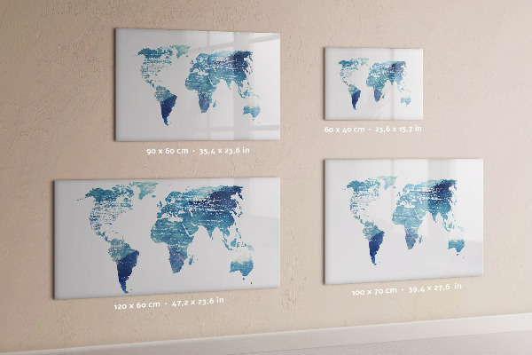 Magnetická popisovateľná tabuľa Mapa spomienok s osobnými fotografiami