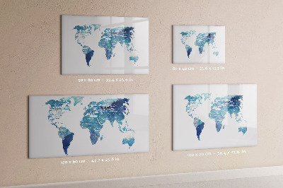 Magnetická popisovateľná tabuľa Mapa spomienok s osobnými fotografiami