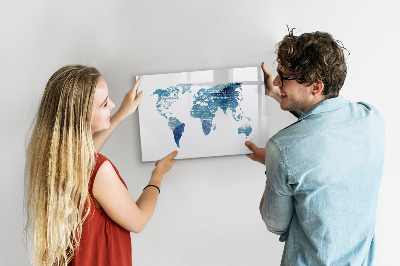 Magnetická popisovateľná tabuľa Mapa spomienok s osobnými fotografiami