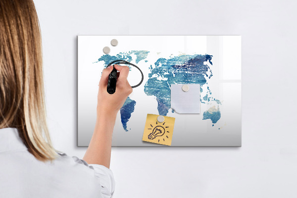 Magnetická popisovateľná tabuľa Mapa spomienok s osobnými fotografiami