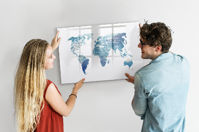 Magnetická popisovateľná tabuľa Mapa spomienok s osobnými fotografiami