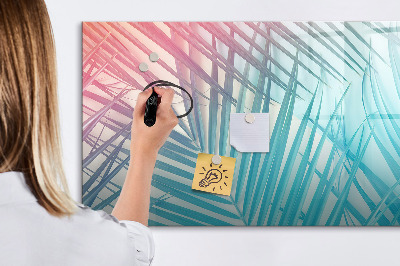 Magnetická popisovateľná tabuľa Farebná tabuľa na poznámky a fotografie