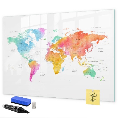 Kresliaca magnetická tabuľa Mapa spomienok s osobnými fotografiami