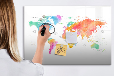 Kresliaca magnetická tabuľa Mapa spomienok s osobnými fotografiami