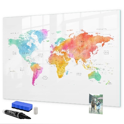 Kresliaca magnetická tabuľa Mapa spomienok s osobnými fotografiami