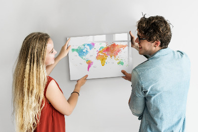 Kresliaca magnetická tabuľa Mapa spomienok s osobnými fotografiami