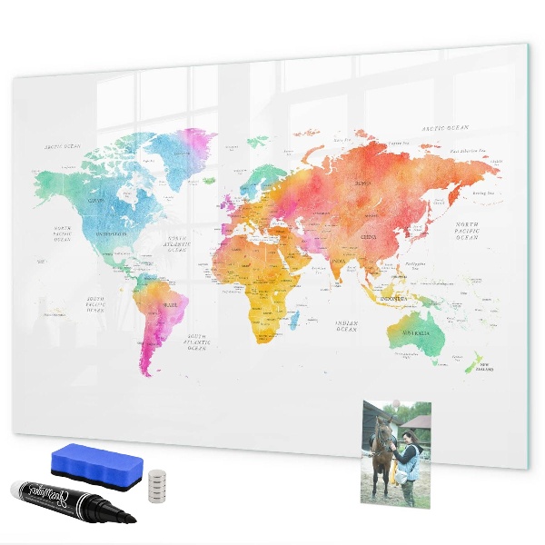 Kresliaca magnetická tabuľa Mapa spomienok s osobnými fotografiami