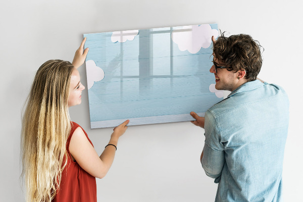 Magnetická popisovateľná tabuľa Zábava s oblakmi a fotografiami