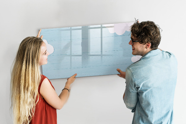 Magnetická popisovateľná tabuľa Zábava s oblakmi a fotografiami