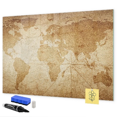 Magnetická popisovateľná tabuľa Mapa spomienok s ďalším príslušenstvom