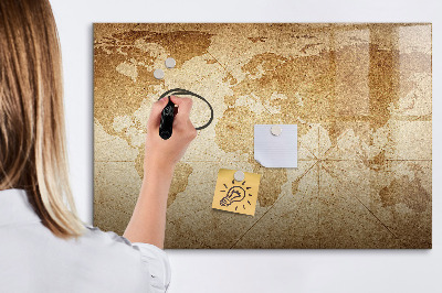 Magnetická popisovateľná tabuľa Mapa spomienok s ďalším príslušenstvom