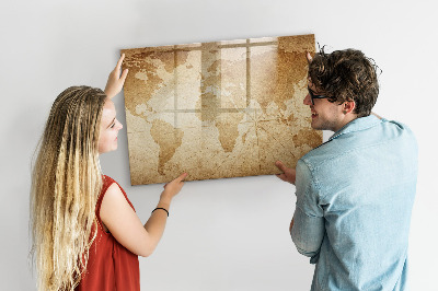 Magnetická popisovateľná tabuľa Mapa spomienok s ďalším príslušenstvom