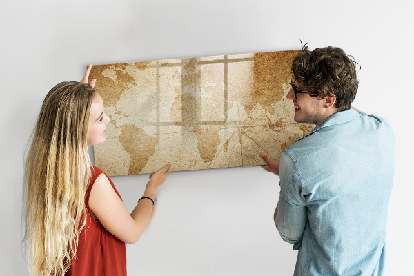 Magnetická popisovateľná tabuľa Mapa spomienok s ďalším príslušenstvom