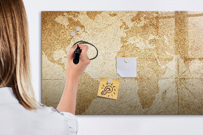 Magnetická popisovateľná tabuľa Mapa spomienok s ďalším príslušenstvom