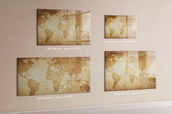 Magnetická popisovateľná tabuľa Mapa spomienok s ďalším príslušenstvom