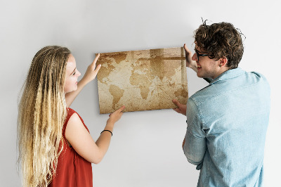 Magnetická popisovateľná tabuľa Mapa spomienok s ďalším príslušenstvom