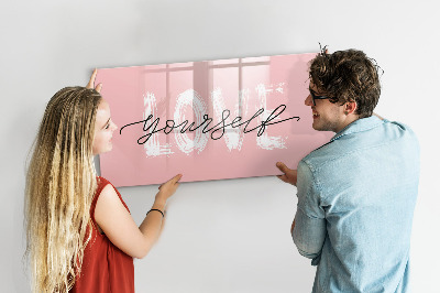 Magnetická popisovateľná tabuľa Láska na fotografiách a v spomienkach