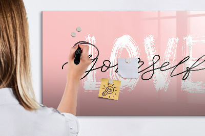 Magnetická popisovateľná tabuľa Láska na fotografiách a v spomienkach