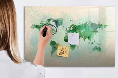 Magnetická popisovateľná tabuľa Mapovanie spomienok sveta