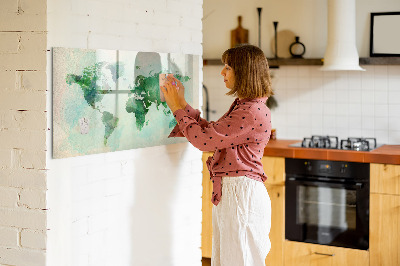 Magnetická popisovateľná tabuľa Mapovanie spomienok sveta