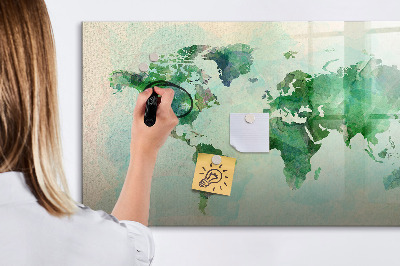 Magnetická popisovateľná tabuľa Mapovanie spomienok sveta