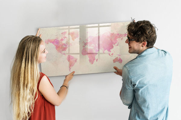 Kresliaca magnetická tabuľa Mapa spomienok s blízkymi a vaším domácim miláčikom