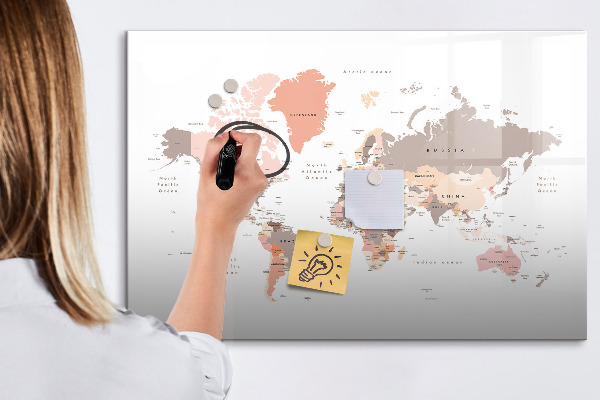 Kresliaca magnetická tabuľa Mapa spomienok s vašimi obľúbenými fotografiami
