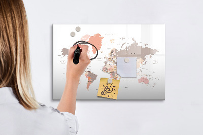 Kresliaca magnetická tabuľa Mapa spomienok s vašimi obľúbenými fotografiami