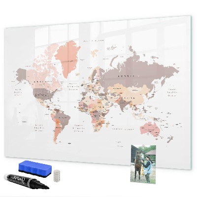 Kresliaca magnetická tabuľa Mapa spomienok s vašimi obľúbenými fotografiami